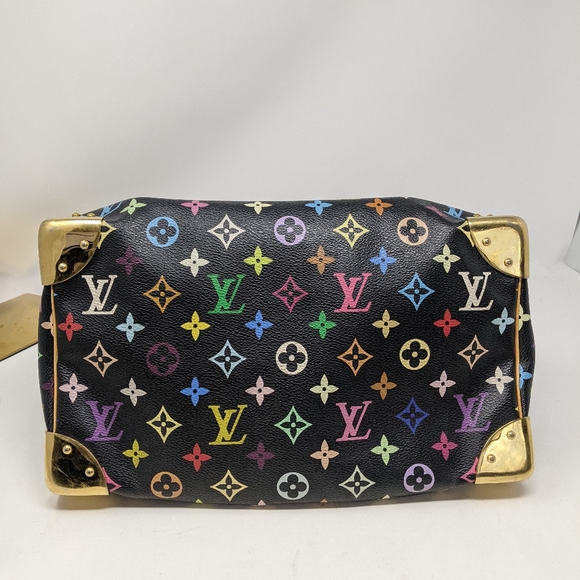 Louis Vuitton Speedy Handbag Multicolor Black 30 - Picture 6 of 15